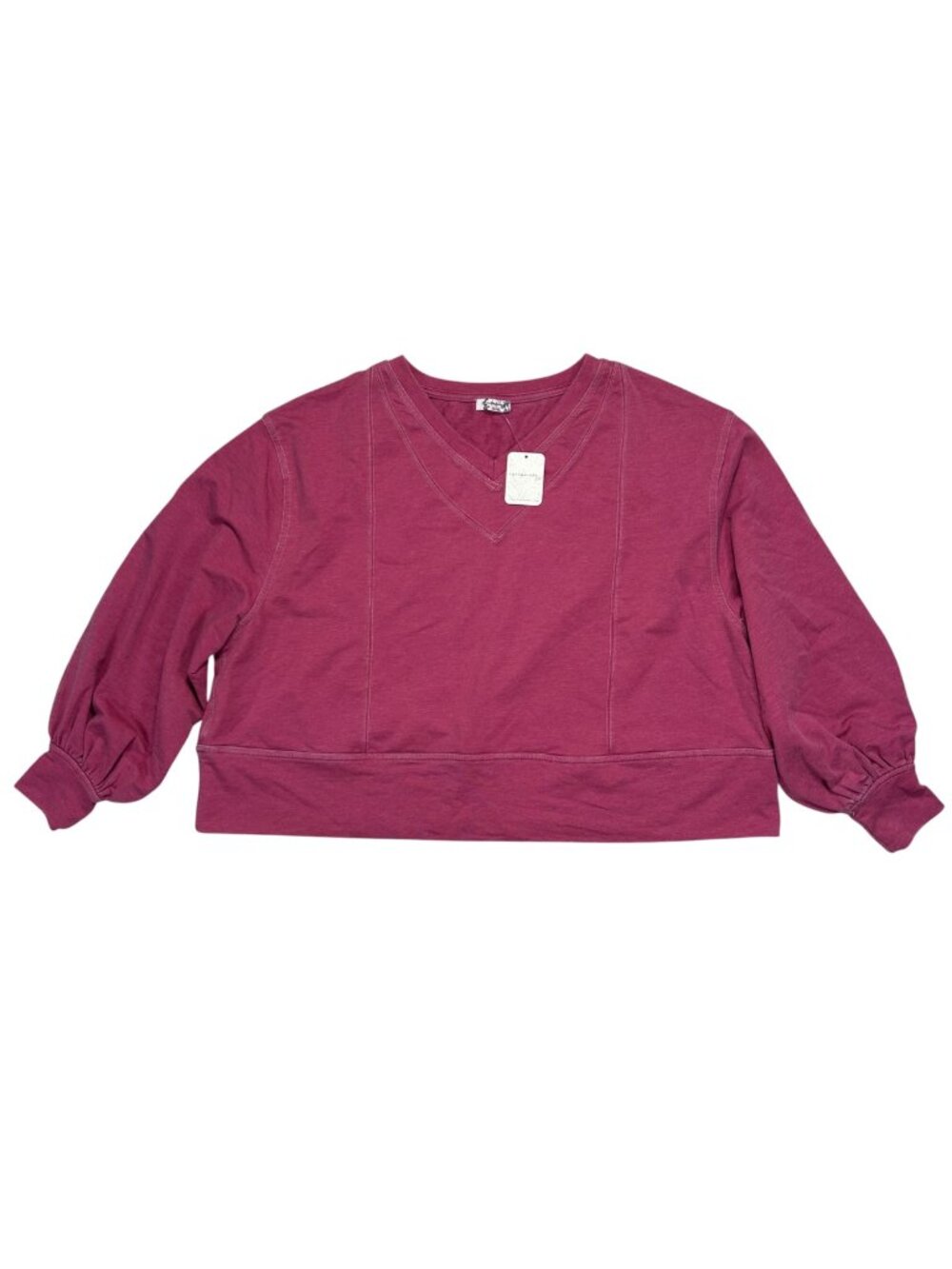 Free People XS Sweatshirt Balloon Sleeve Casual School Loungewear